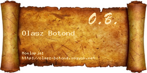 Olasz Botond névjegykártya